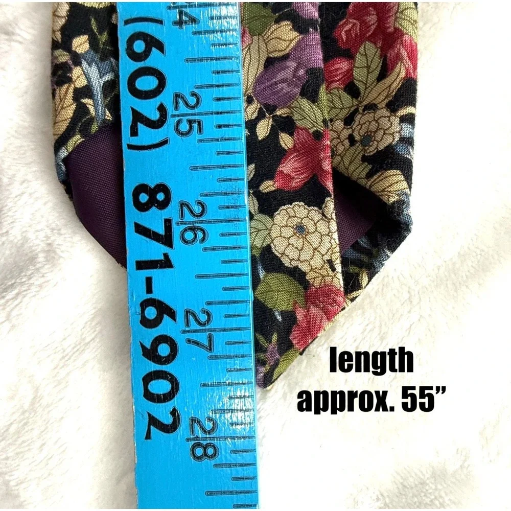 American Eagle Outfitters Mens Necktie 100% Cotton Retro Floral Traditional Work